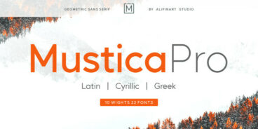 Mustica Pro Font Family - 22 Fonts