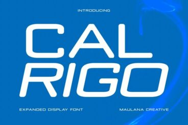 Calrigo Expanded Display Font Family