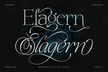 Elagern - elegant serif