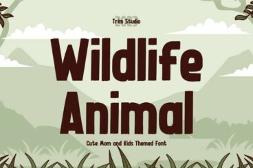Wildlife Animal Font