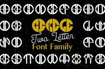 Circle Two Letter Font