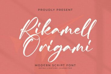 Rikamell Origam Font