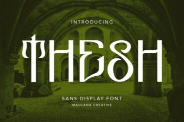 Thesh Decorative Sans Display Font