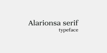 Alarionsa Serif Font Family