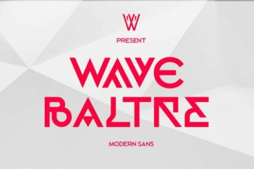 Wave Baltre | Futuristic Font