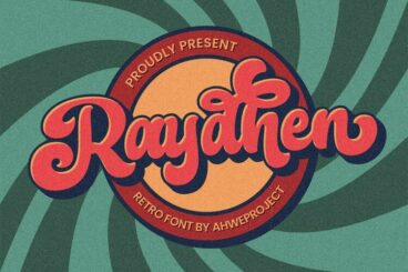 Raydhen - Retro Font with Extrude