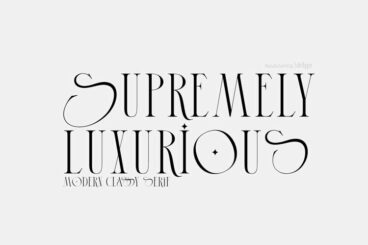 Supremely Luxurious Font