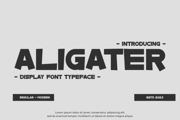 Aligater Font - Free Font