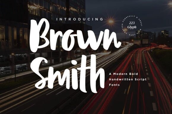 Brown Smith Font - Free Font