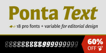 Ponta Text font Family