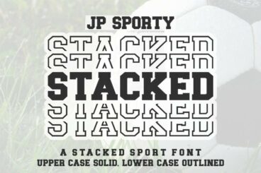 Jp Sporty Stacked Font