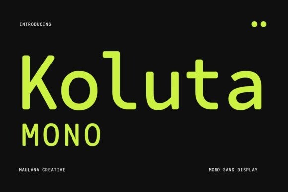 Koluta Mono Font - Free Font