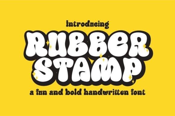 Rubber Stamp Typeface - Free Font