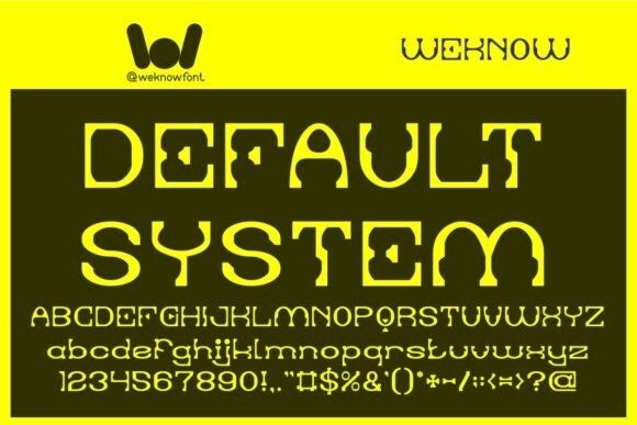 default system font