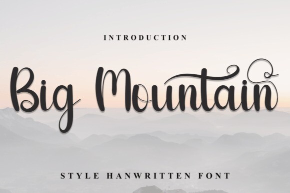 big-mountain-font-free-font