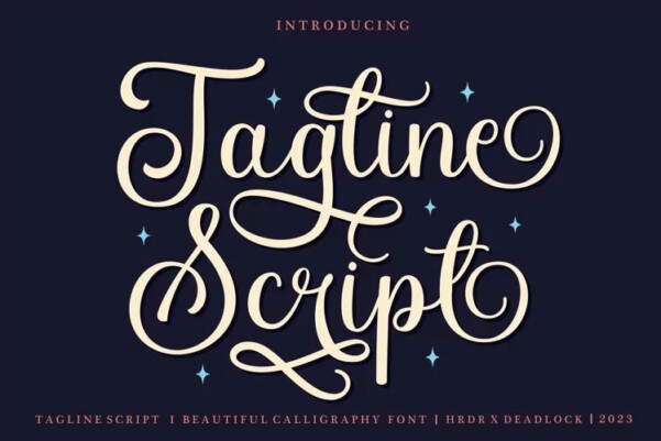 Tagline Script Font - Free Font