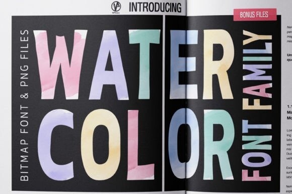 Watercolor Display Font - Free Font