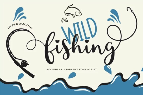 Wild fishing Font - Free Font