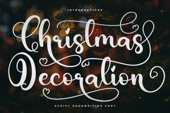 Christmas Decoration Font - Free Font