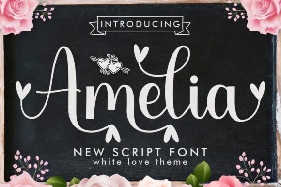 Amelia Script Font Free Font