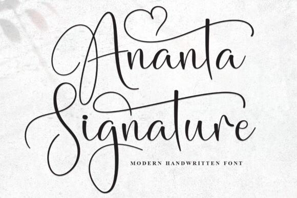 Ananta Signature Font - Free Font