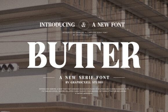 Butter Serif Font - Free Font