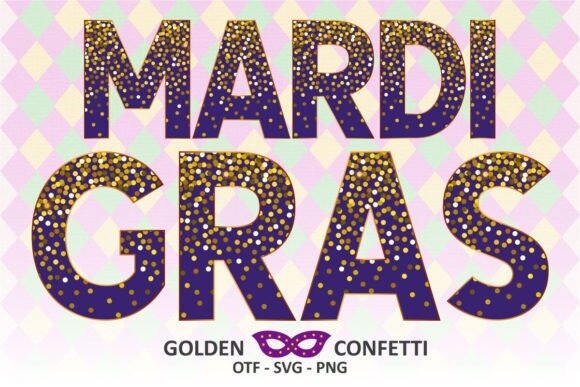 what font is used for mardi gras