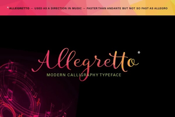 Allegretto Font Free Font Allegretto Font Free Font