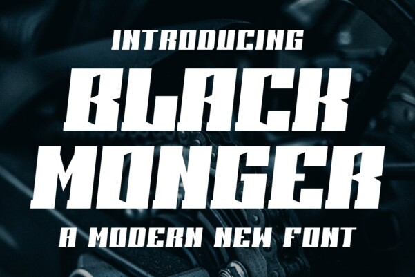 Black Monger Font Free Font