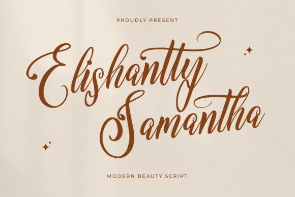 Elishanty Samantha Font - Free Font