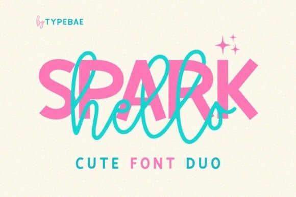 Hello Spark Duo Font - Free Font