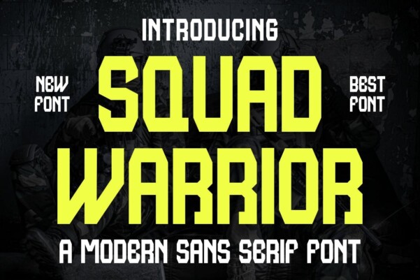 Squad Warrior Font - Free Font