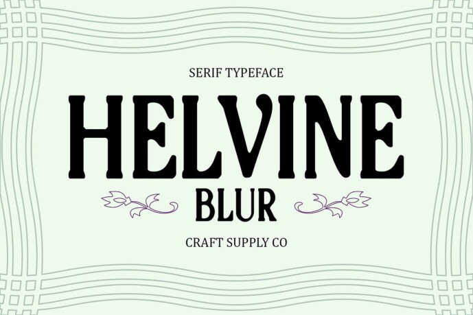 Helvine Blur Font - Free Font