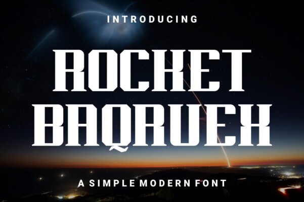 Rocket Baqruex Font - Free Font