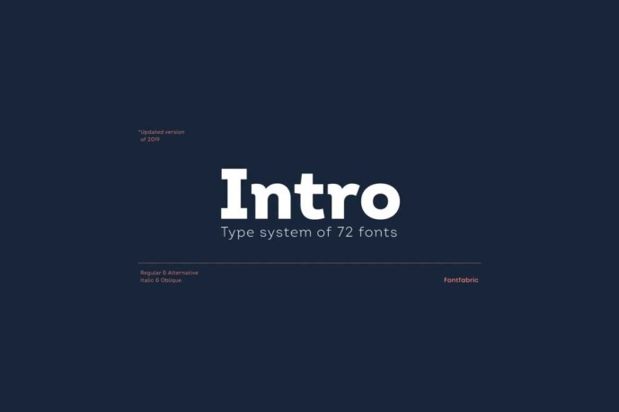 Intro Font Family - Free Font