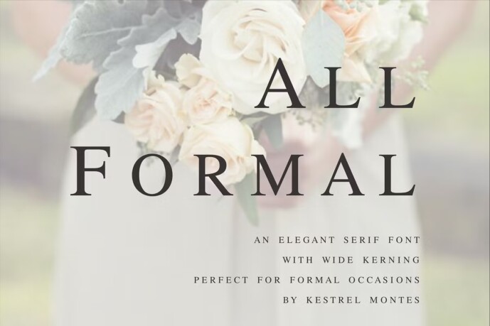 All Formal Font - Free Font