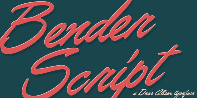 Bender Script Typeface - Free Font