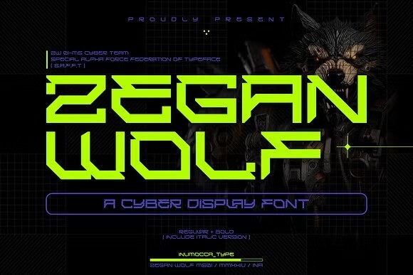 Zegan Wolf Font - Free Font