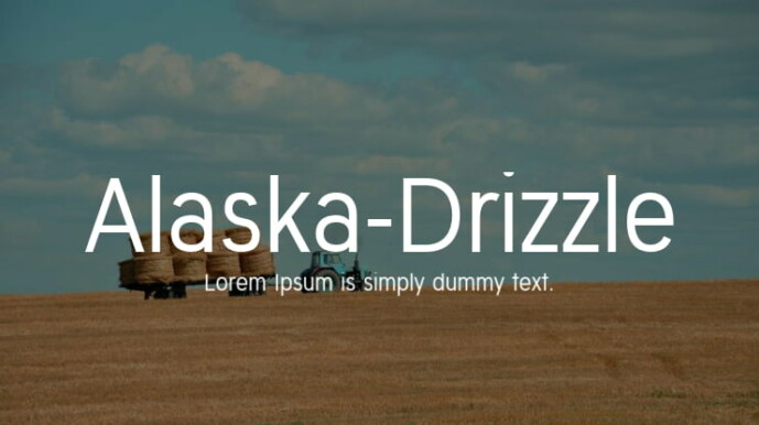 Alaska Drizzle Font - Free Font