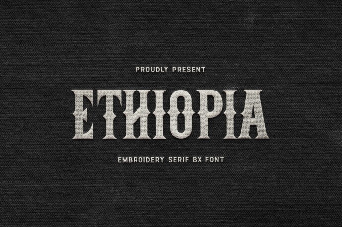 Ethiopia Embroidery Font - Free Font