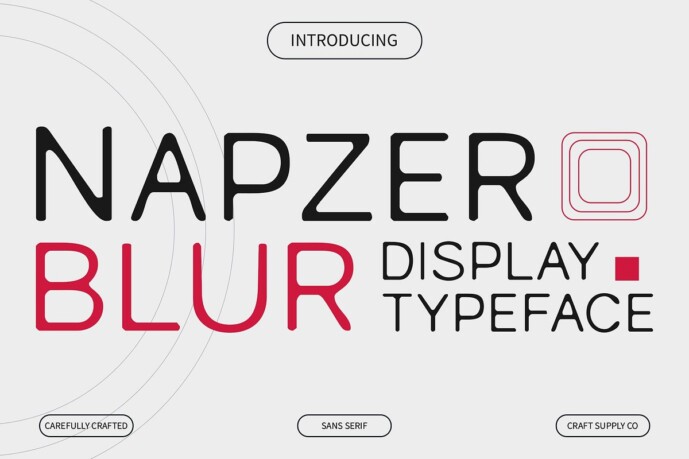 Napzer Blur Font - Free Font