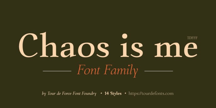 Chaos Is Me Font Family - Free Font