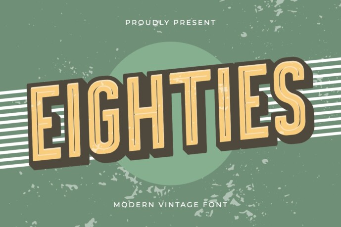 Eighties Vintage Font - Free Font