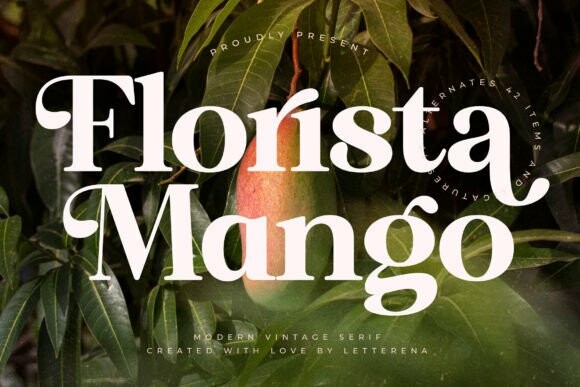 Florista Mango Font - Free Font