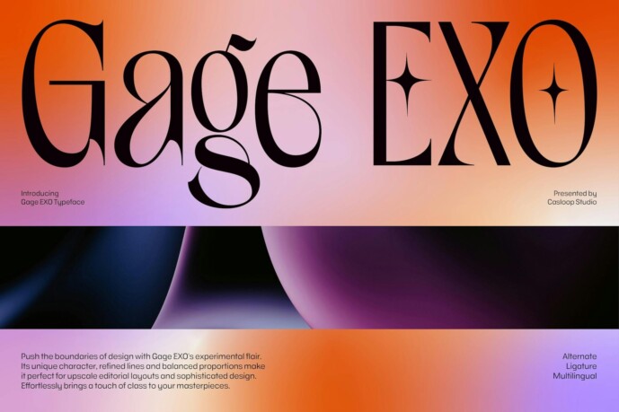 Gage Exo Font - Free Font