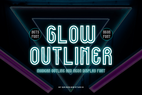 Glow Outliner Font - Free Font