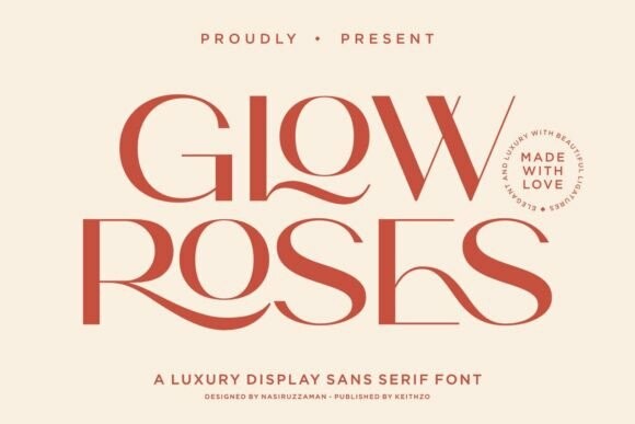 Glow Roses Font - Free Font