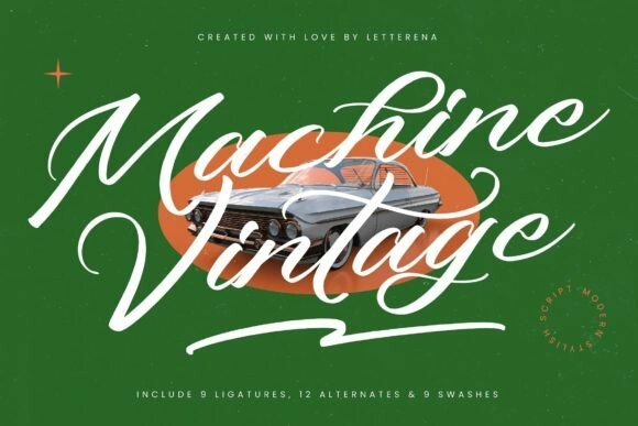 Machine Vintage Font - Free Font