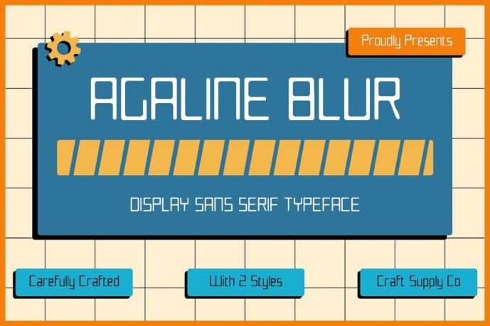 Agaline Blur Font - Free Font