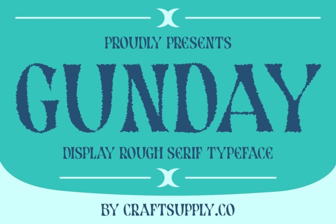 Gunday Rough Font - Free Font